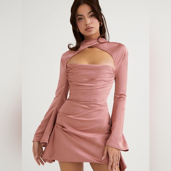 House of CB Dresses & Skirts - ❤️ NWT House of CB Toira Satin Corset Minidress Size S